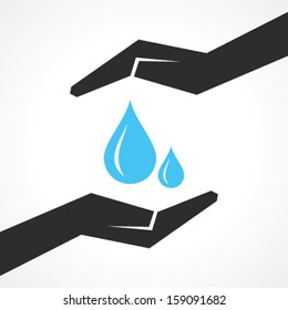 Illustration of save nature concept 