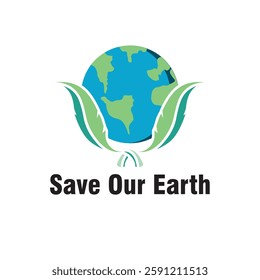An illustration of save our earth,