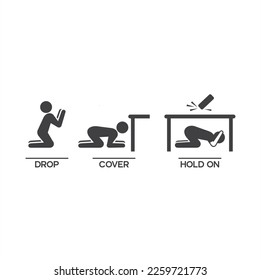 illustration of save yourself from the earthquake.