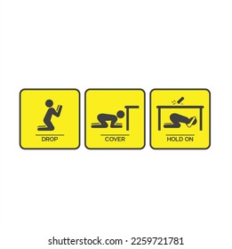 illustration of save yourself from the earthquake.