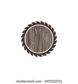 illustration of saw and soft wood texture on white background