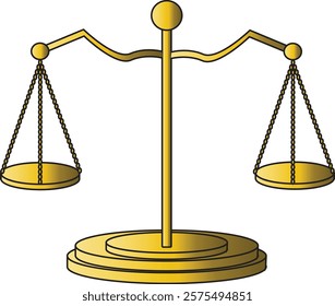 the illustration of the scale of justice in law fields