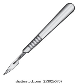 Illustration of a scalpel at an angle