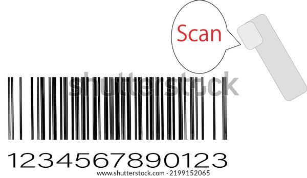 Illustration Scanning Barcode Stock Vector Royalty Free 2199152065 Shutterstock 0713