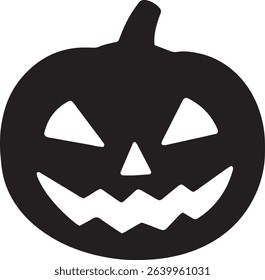 an illustration of a scary monster pumpkin
