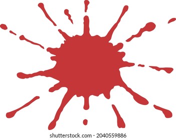 Ilustración del viento líquido rojo disperso