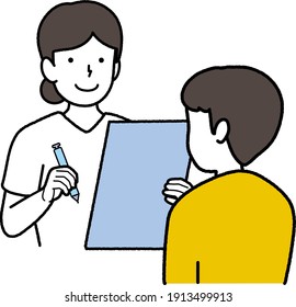 Illustration of the scene to be diagnosed