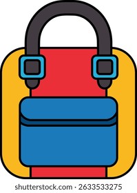 illustration of a school bag