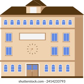 Illustration des Schulgebäudes