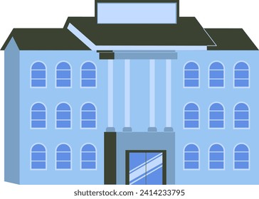 The Illustration Of School Building