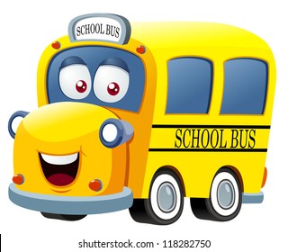 illustration of School bus cartoon vector