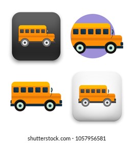 illustration of School Bus icon