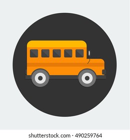 illustration of School Bus icon