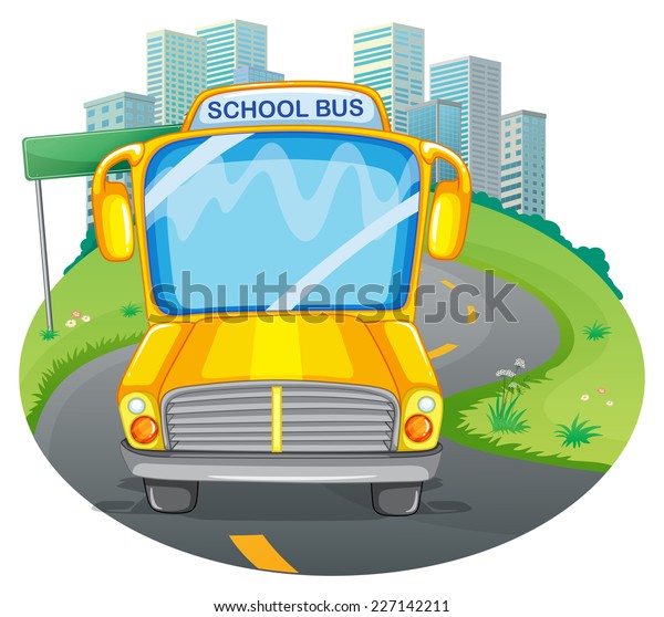 Illustration School Bus Park Stock Vector (Royalty Free) 227142211 ...