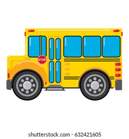 ILLUSTRATION OF SCHOOL BUS STOP