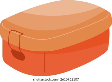 Illustration of a school lunch box