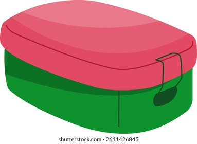 Illustration of a school lunch box