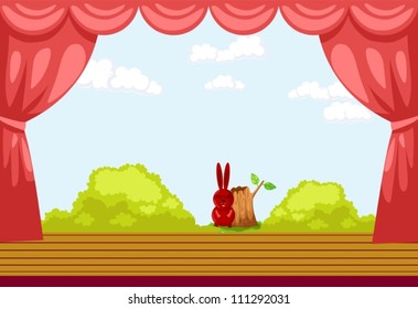 Illustration Of School Stage Show