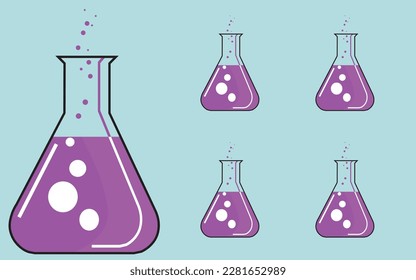 illustration of a science equipment (conical flusk)