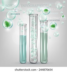 The Illustration Of Science Infographic. Vector Image.