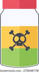 Illustration of Science Lab Equipment. Vector Cartoon Element.