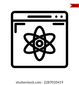 Illustration des Science-Line-Symbols 