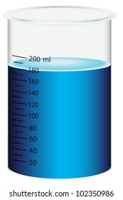 Illustration of a scientific beaker