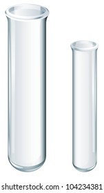 Illustration of scientific glassware - test tubes