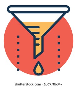 
Illustration of scientific glassware-funnel 
