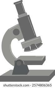 Illustration of a Scientific Microscope