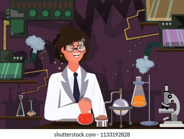 Illustration of scientist