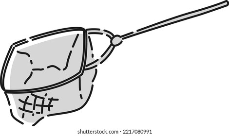 Illustration of a scoop net