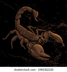 illustration scorpion ,animal ,premium vector