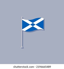 Illustration of Scotland flag Template