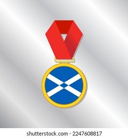 Illustration of Scotland flag Template