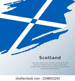 Illustration of Scotland flag Template