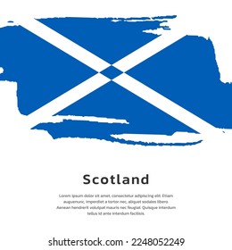 Illustration of Scotland flag Template