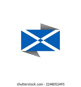Illustration of Scotland flag Template