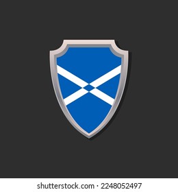 Illustration of Scotland flag Template