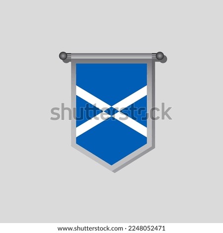 Illustration of Scotland flag Template