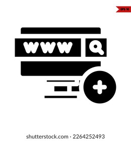 illustration of screen glyph icon