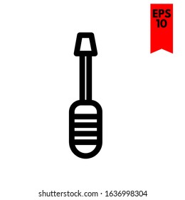 illustration of screwdriver flat icon