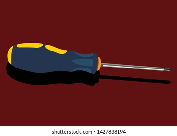 Illustration of a screwdriver tool