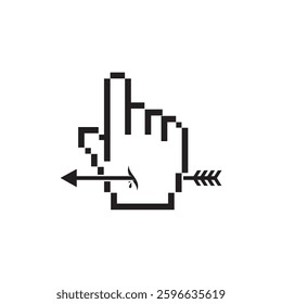 illustration of scroll hand. Suitable for elements or symbols of a design