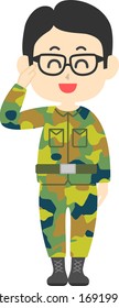 Ilustración de un hombre de las SDF.