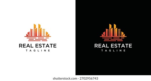 Illustration of a sea building logo. Vector logo design template elements of a sea building.	