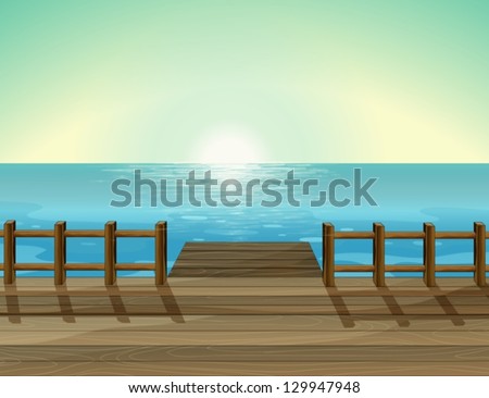 Similar – Image, Stock Photo pier Sea bridge Beach