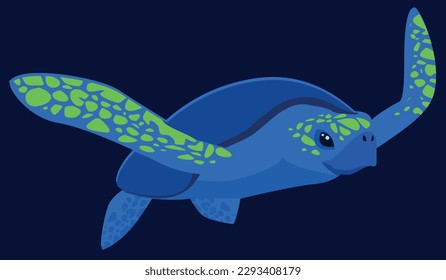 Illustration of a sea turtle