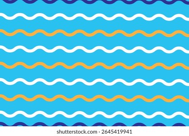Illustration of Sea wave  pattern background