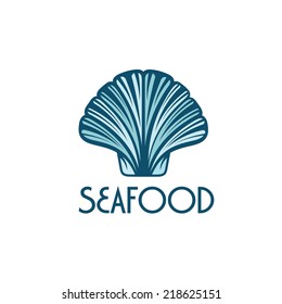 Illustration of seafood with shell